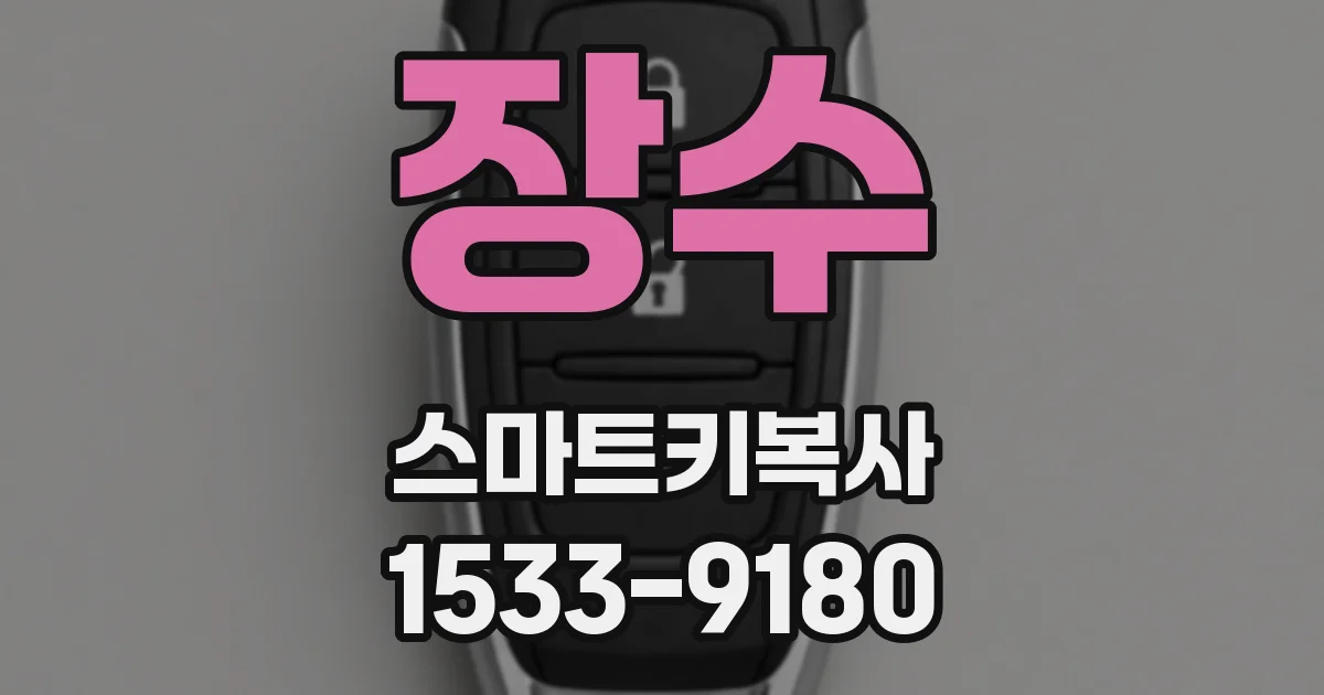 장수 스마트키복사