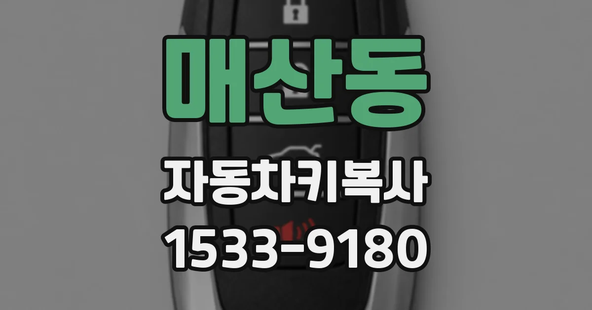 매산동 자동차키복사