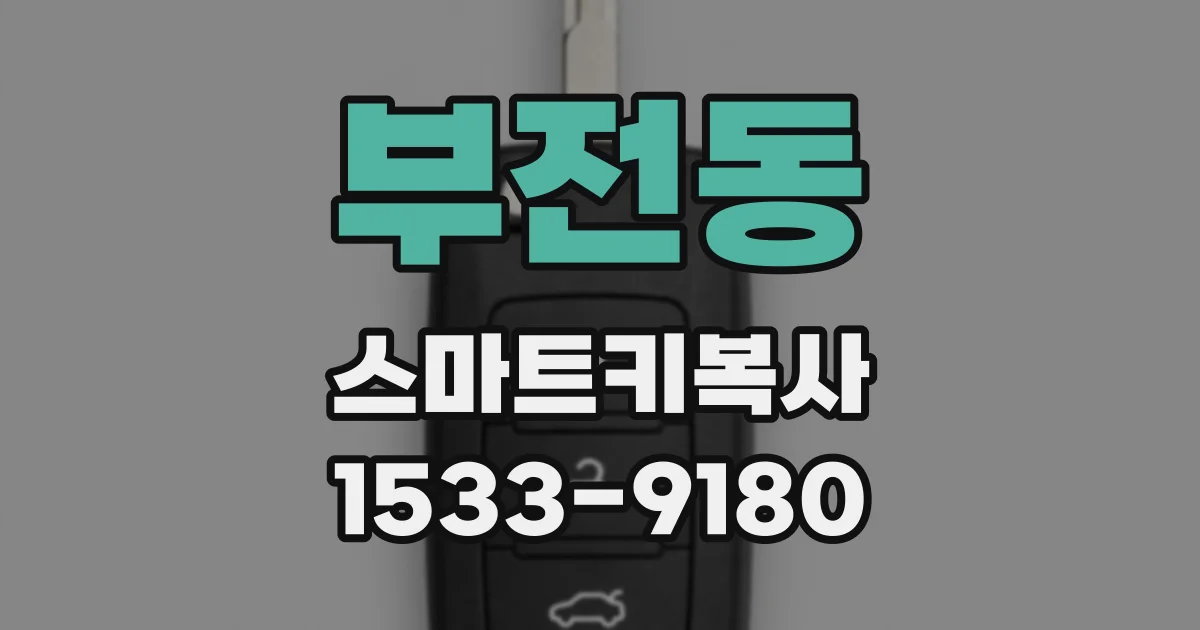 부전동 스마트키복사