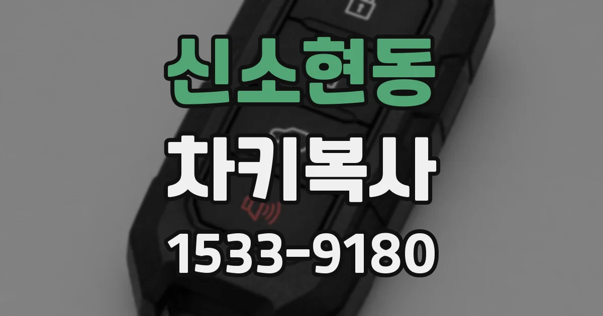 신소현동 차키복사