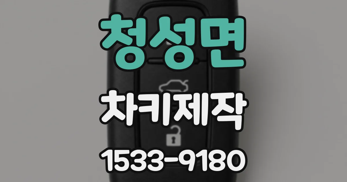 청성면 차키제작