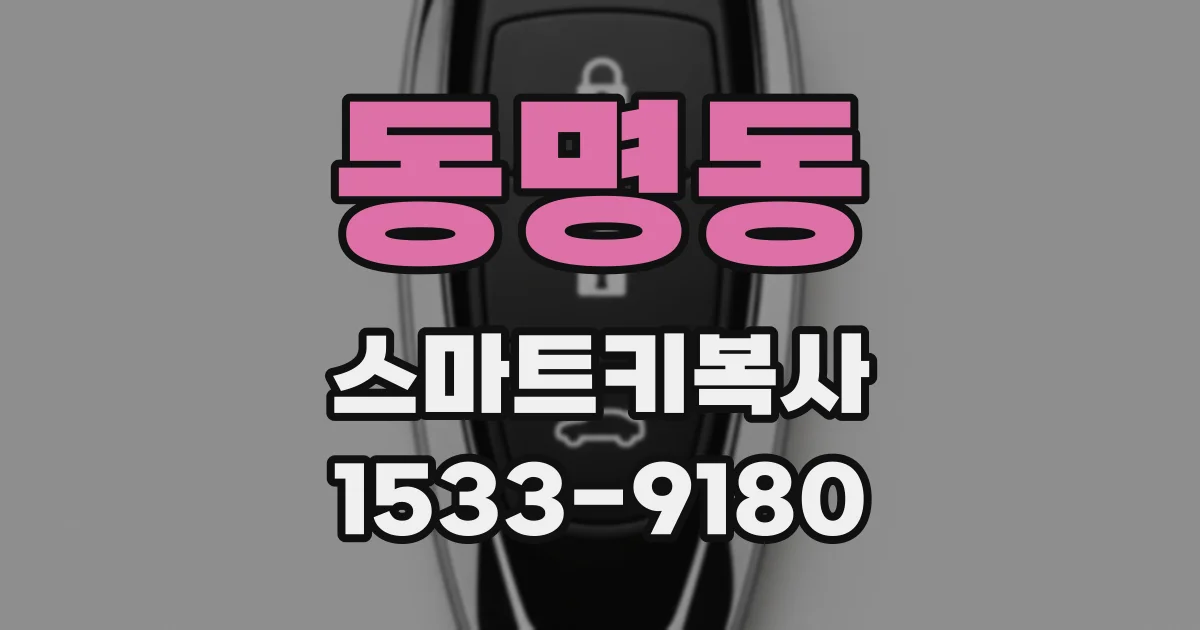 동명동 스마트키복사