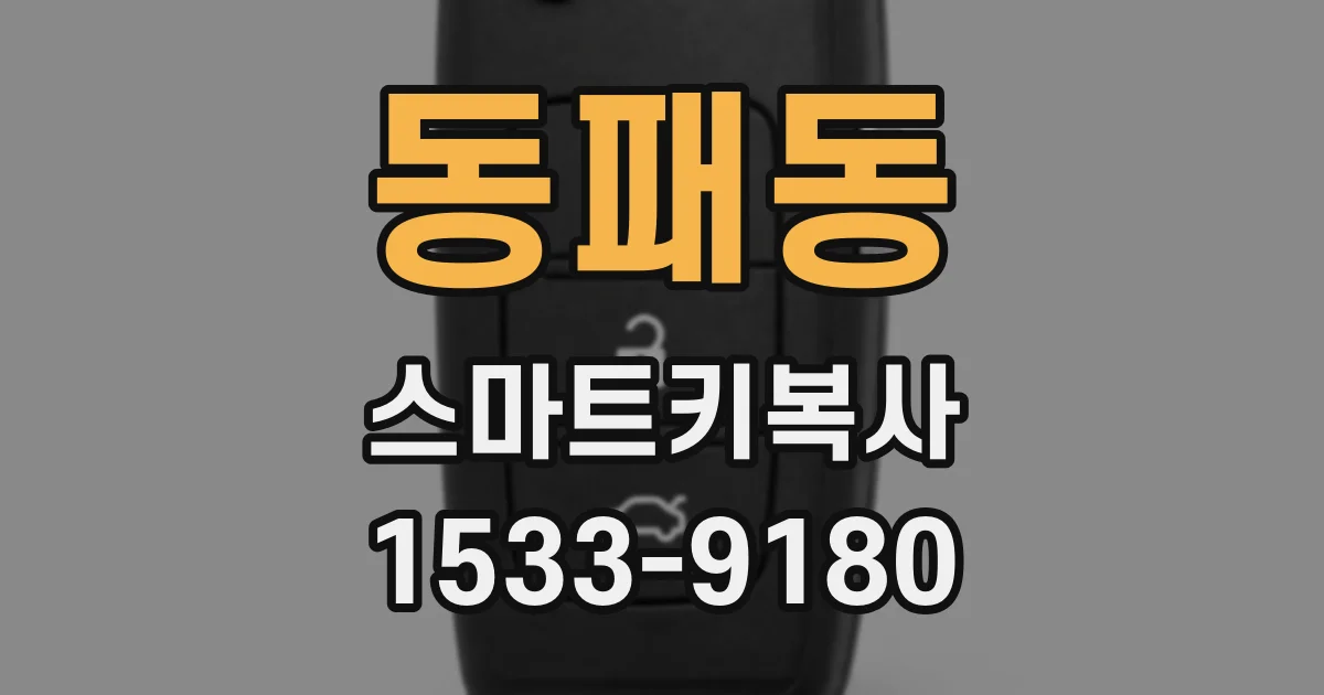 동패동 스마트키복사
