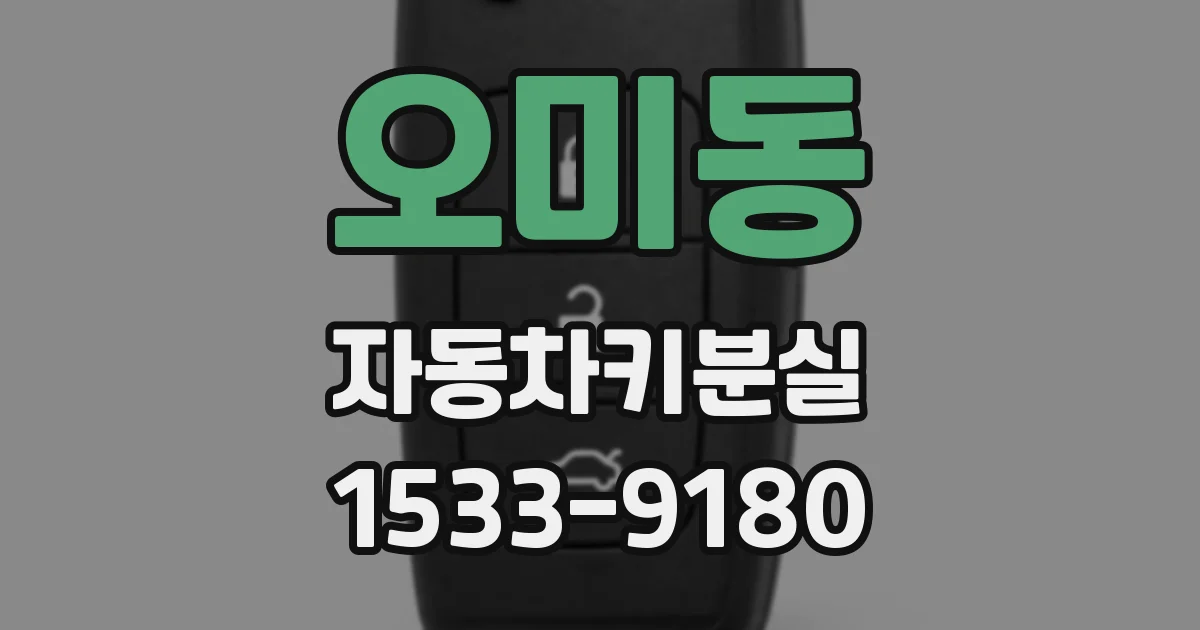 오미동 자동차키분실