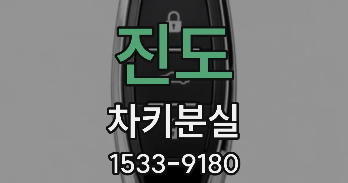 진도 차키분실