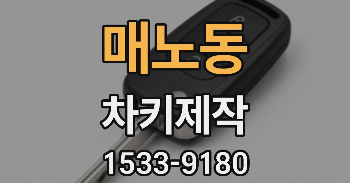 매노동 차키제작