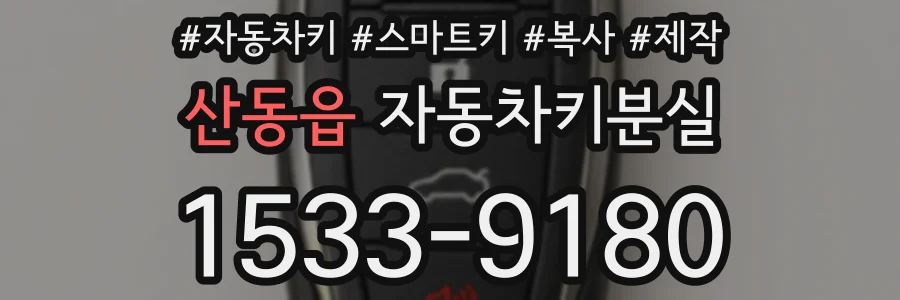 산동읍 자동차키분실