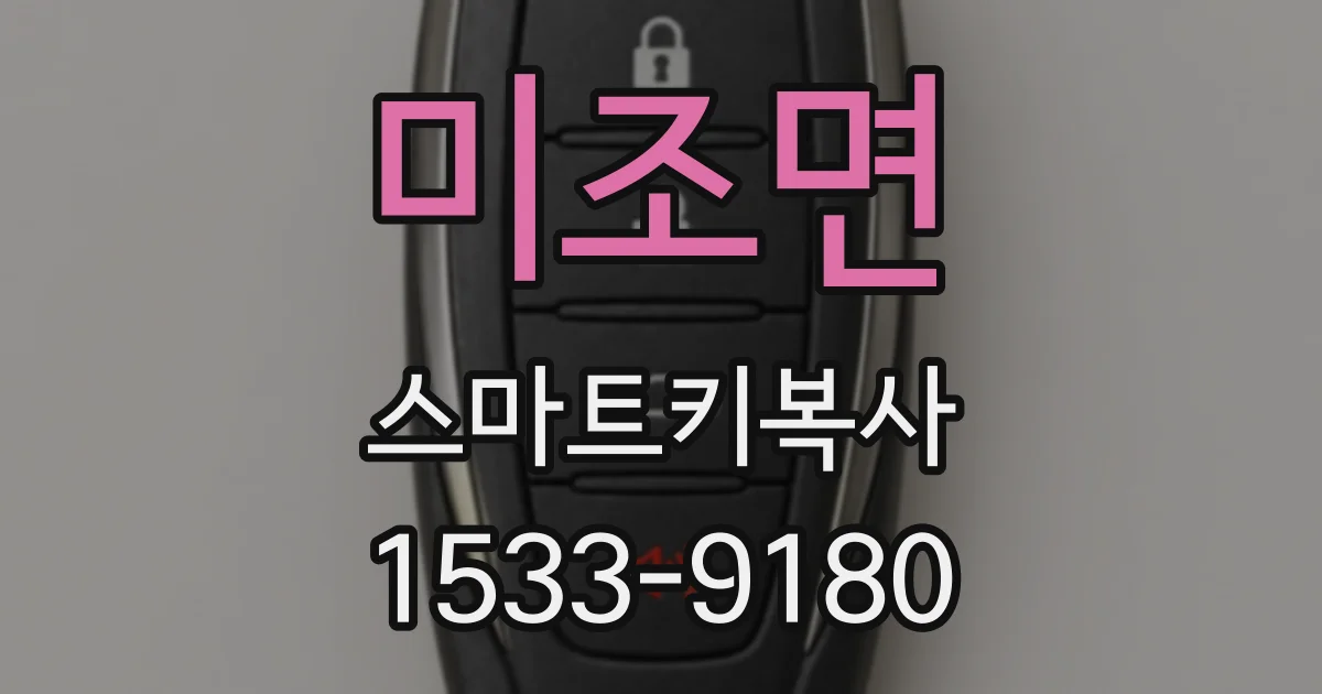 미조면 스마트키복사