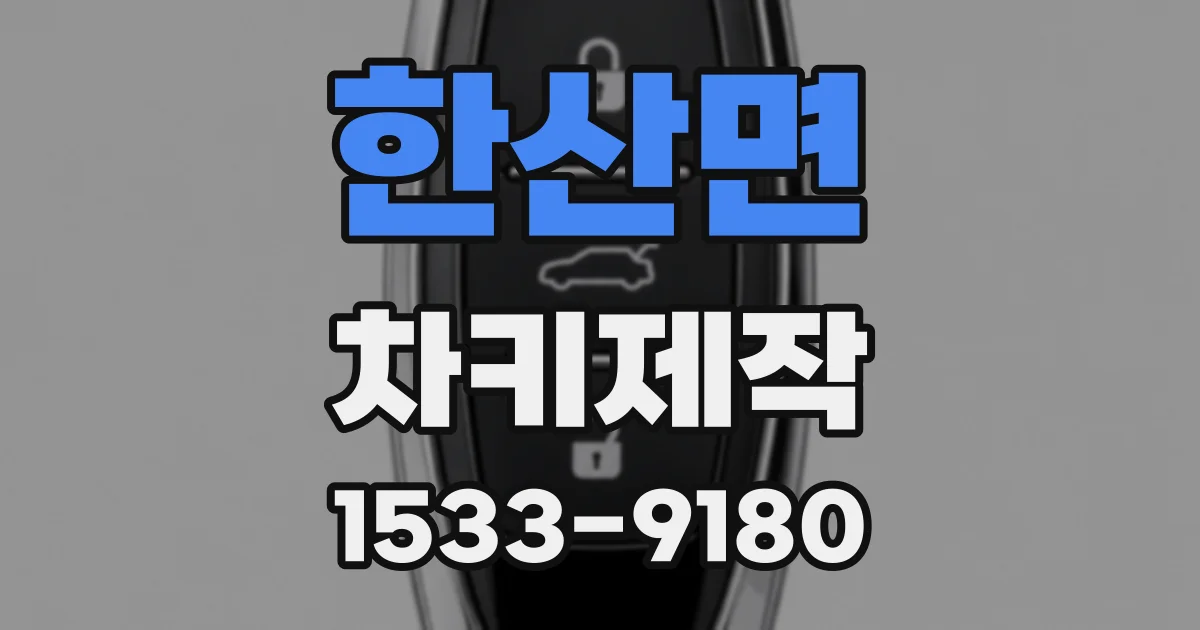 한산면 차키제작