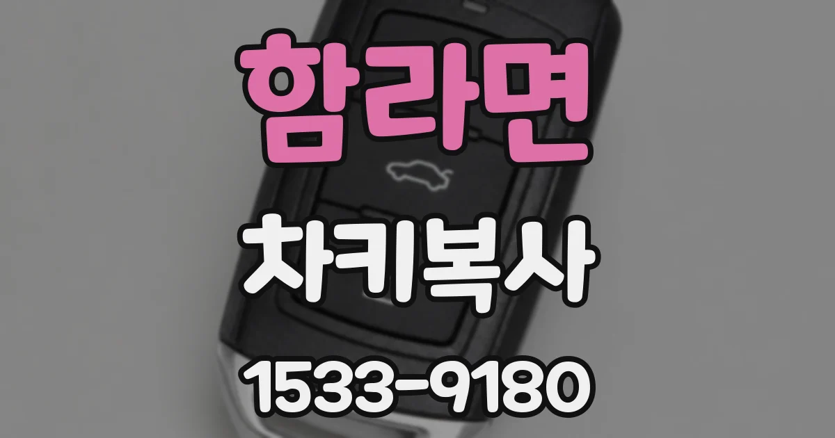 함라면 차키복사