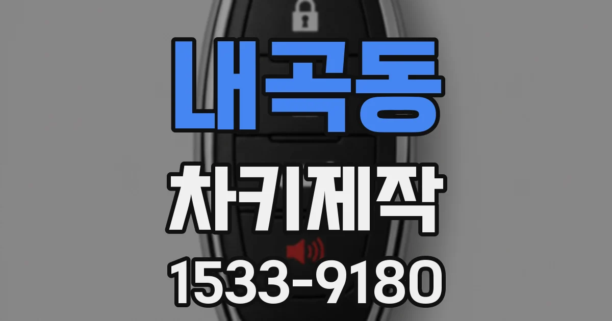 내곡동 차키제작