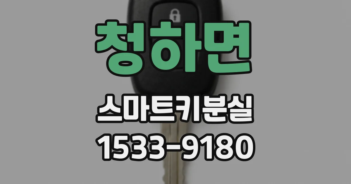 청하면 스마트키분실