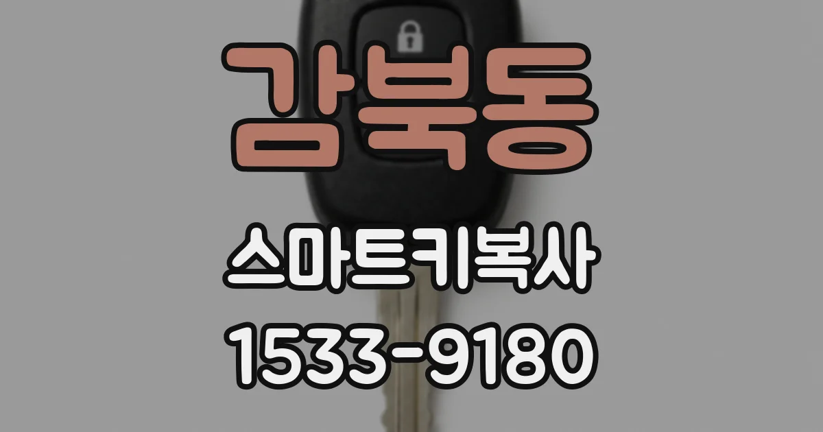 감북동 스마트키복사