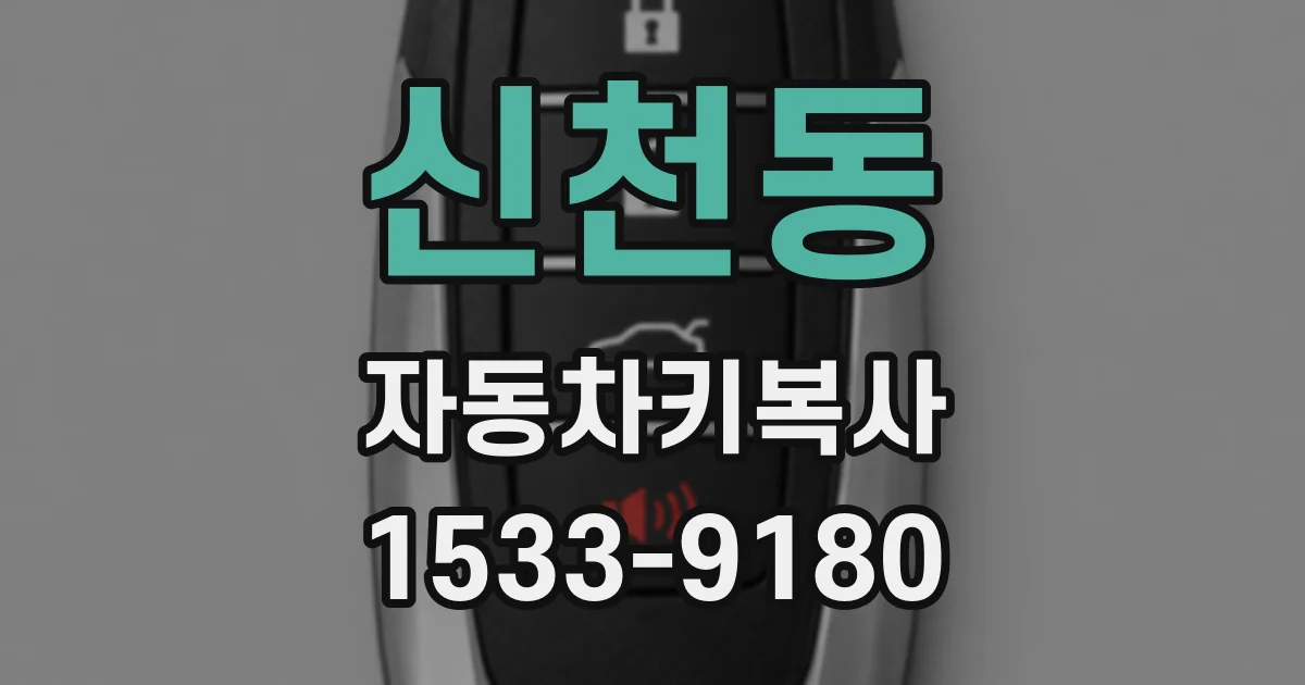 신천동 자동차키복사