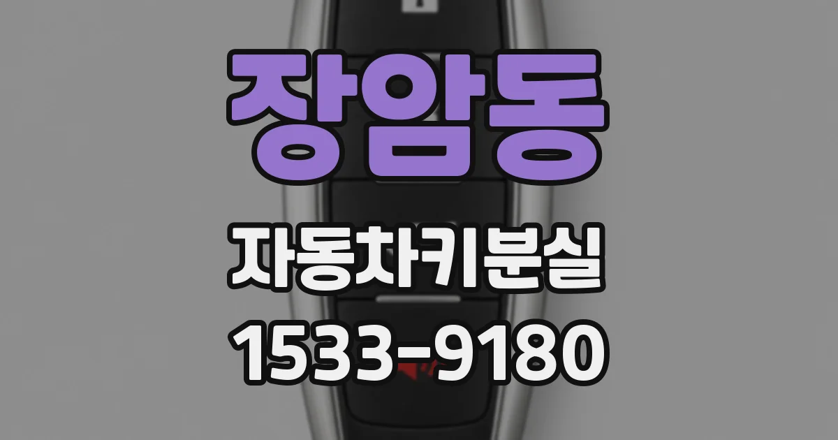 장암동 자동차키분실