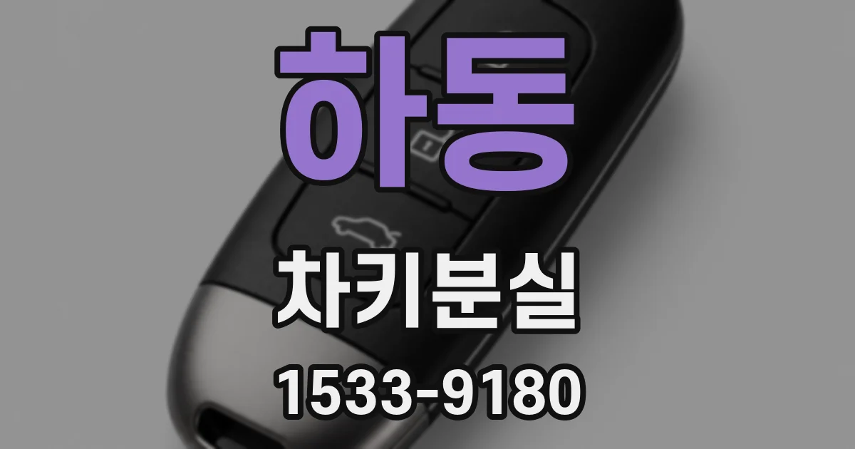 하동 차키분실
