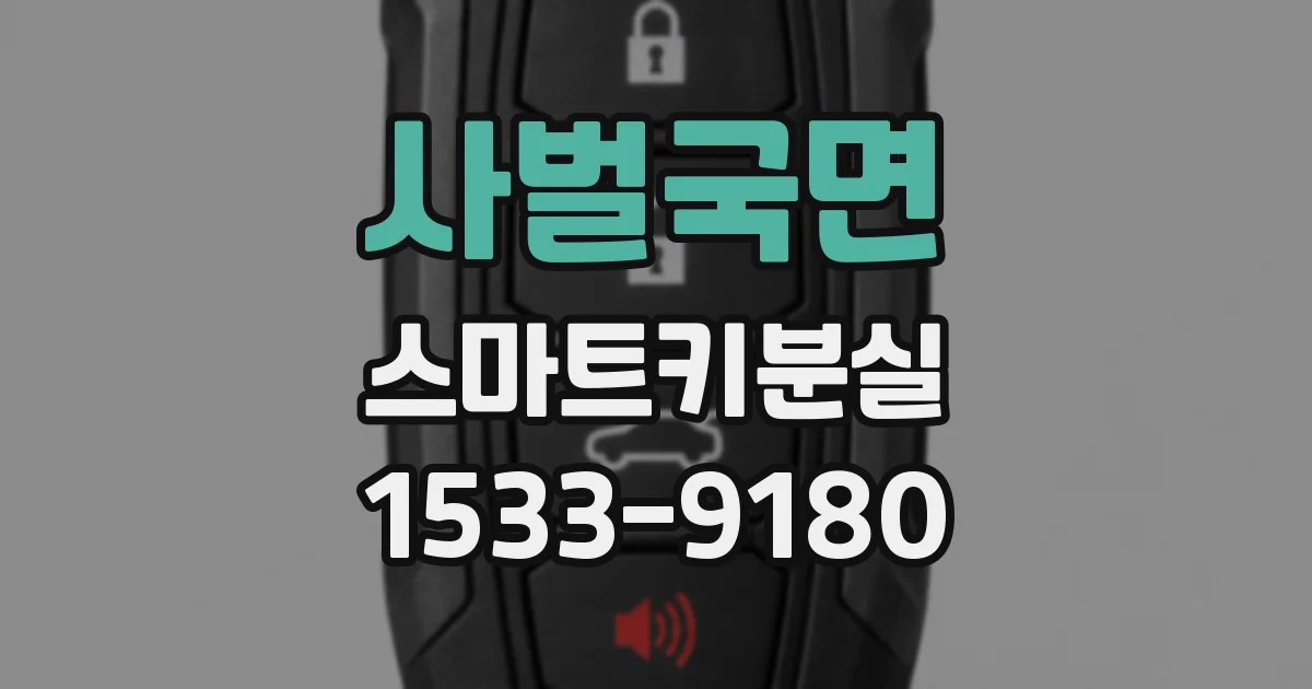 사벌국면 스마트키분실