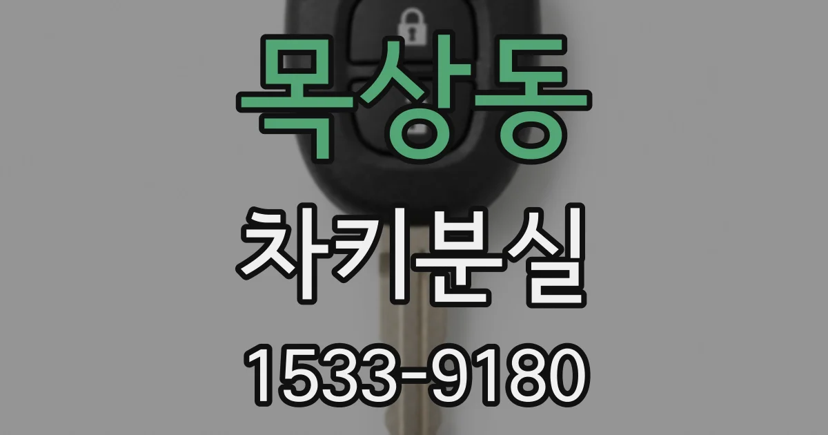 목상동 차키분실