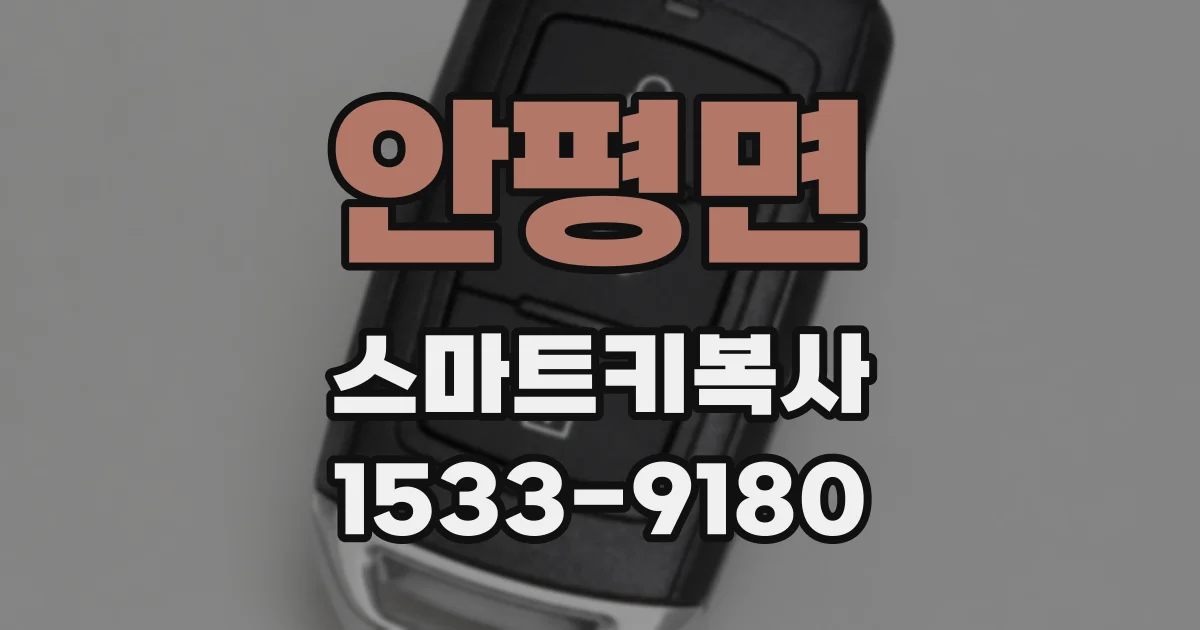안평면 스마트키복사