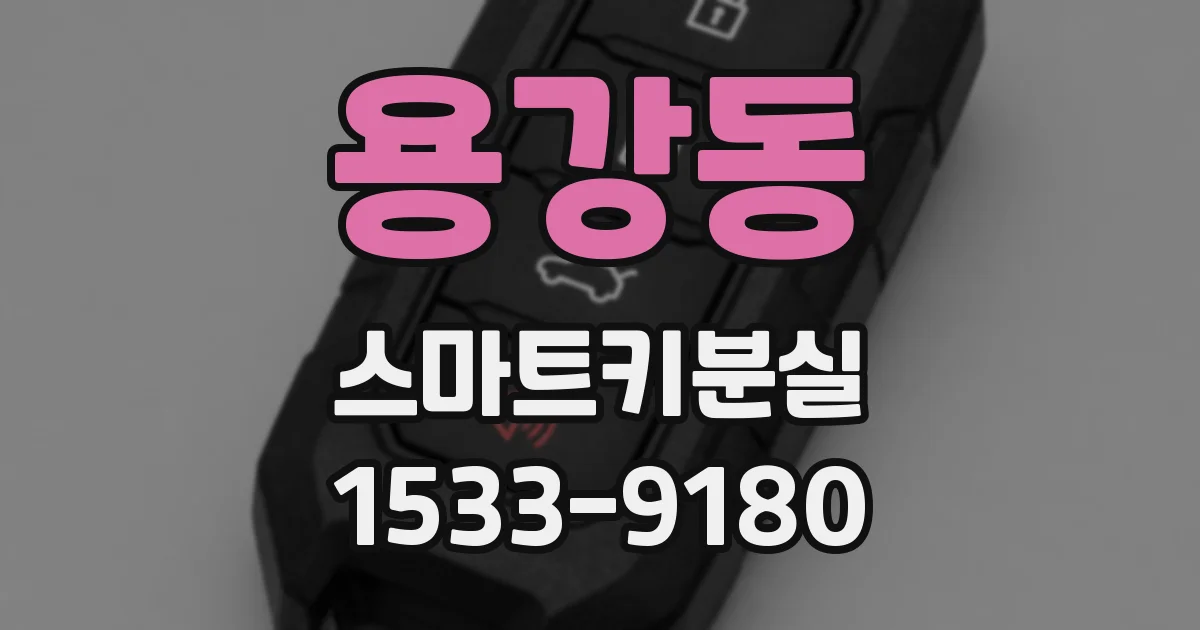 용강동 스마트키분실