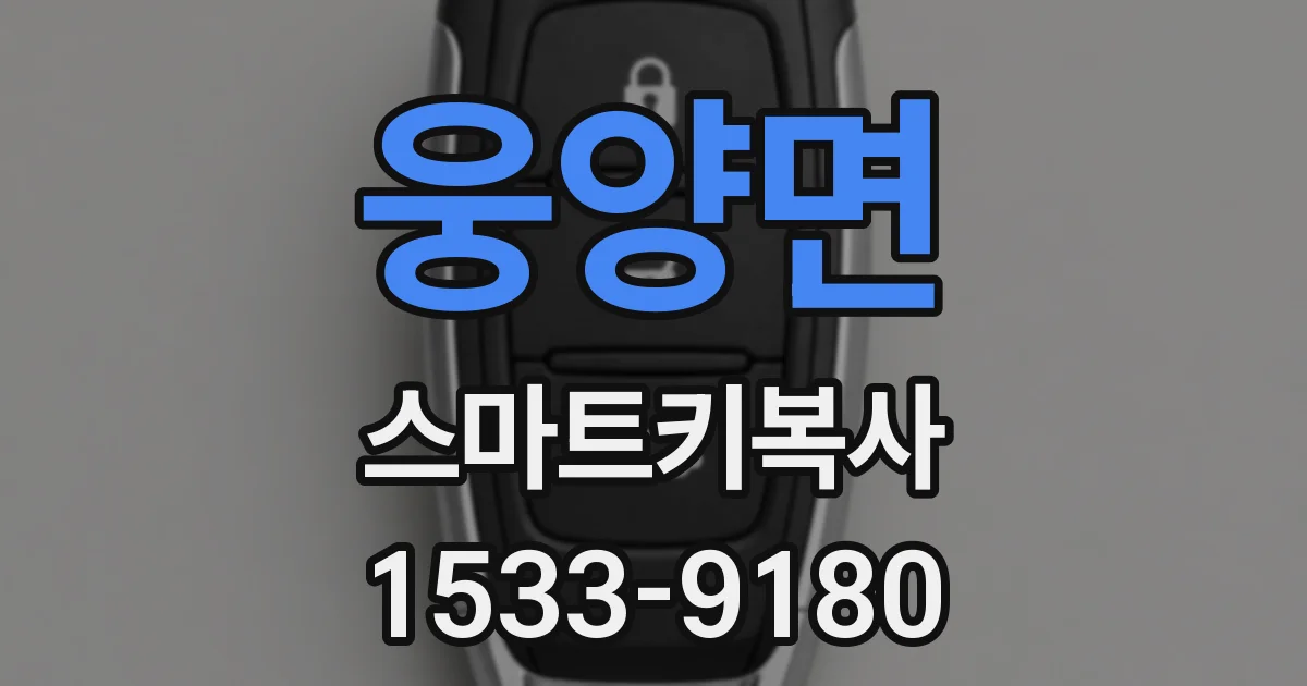 웅양면 스마트키복사