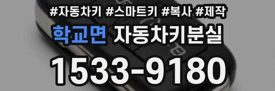 학교면 자동차키분실