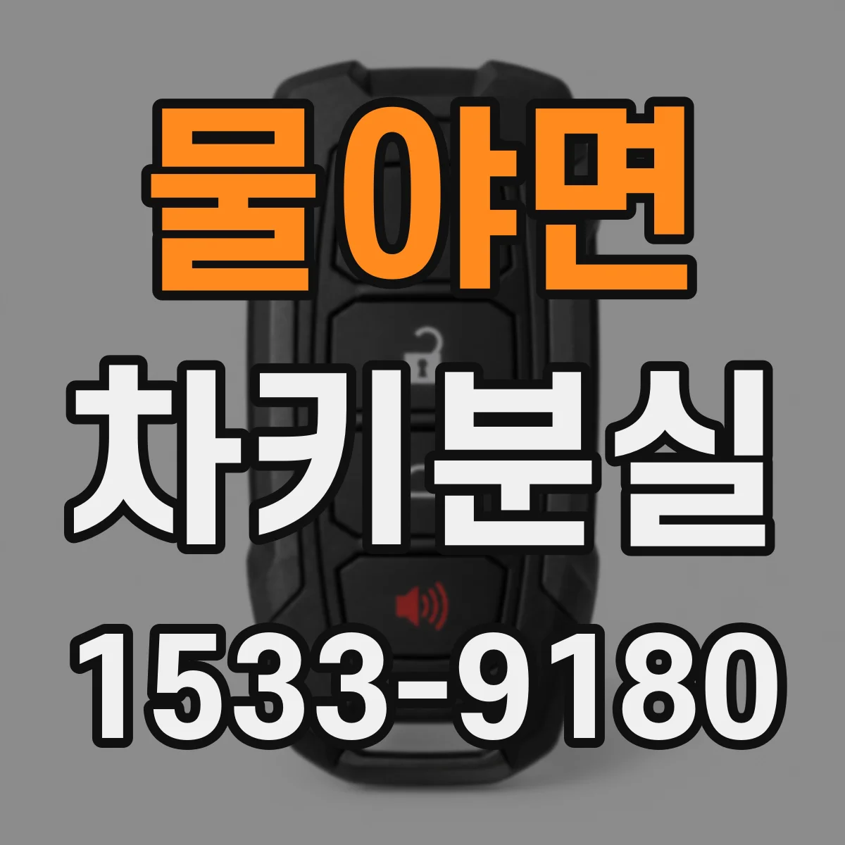 물야면 차키분실