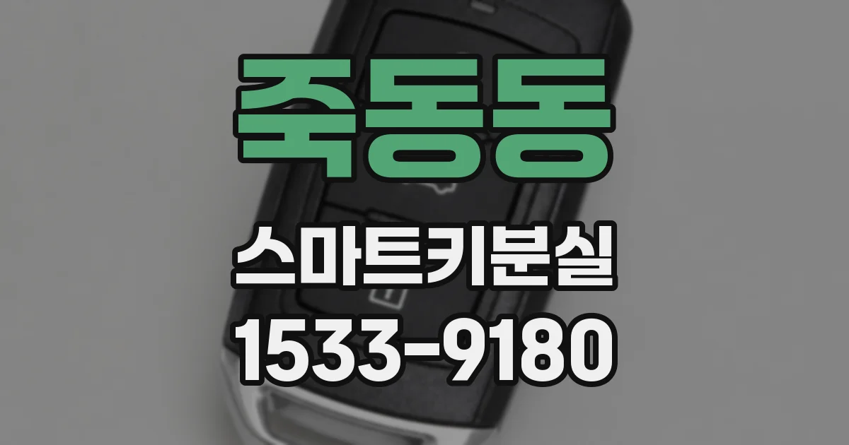 죽동동 스마트키분실