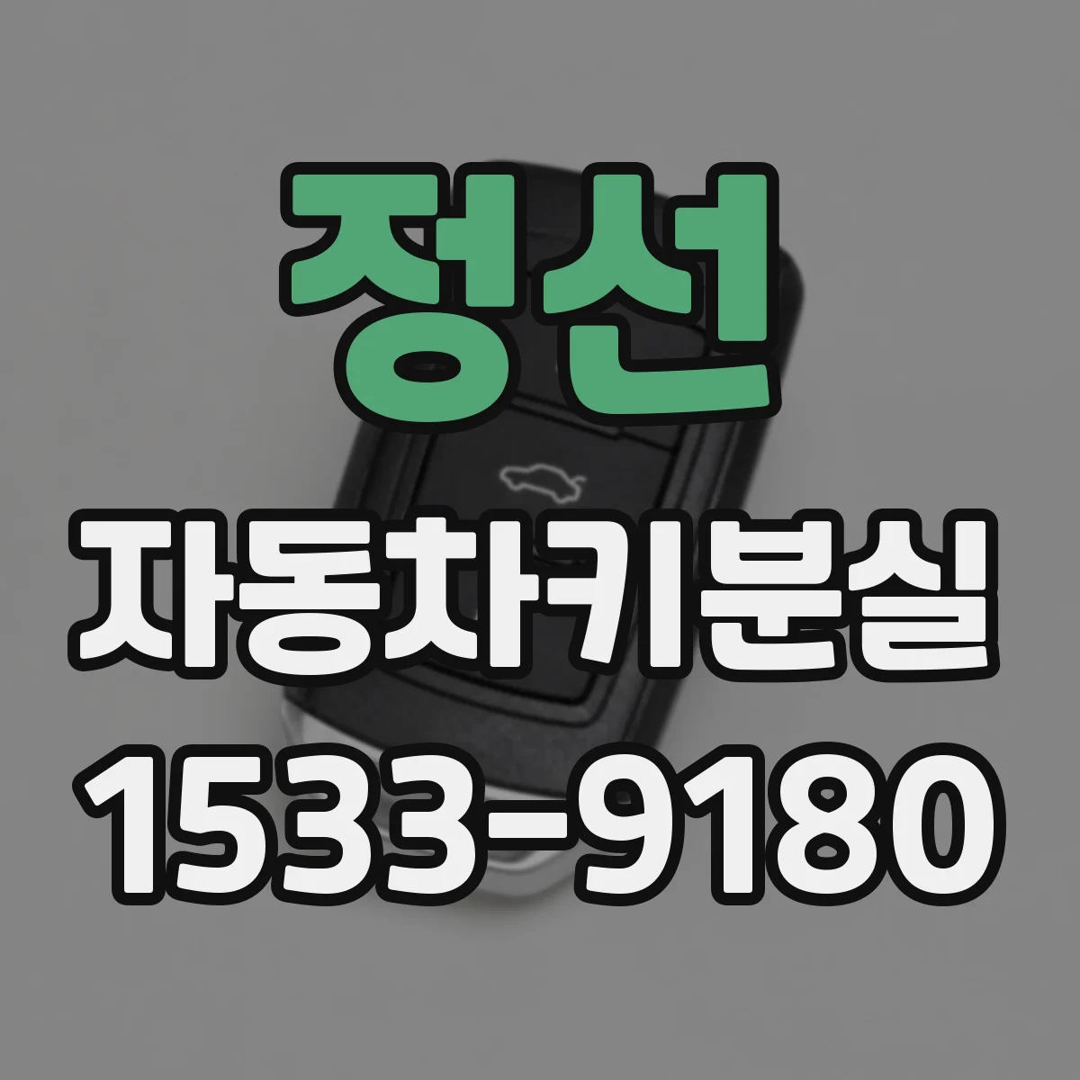 정선 자동차키분실