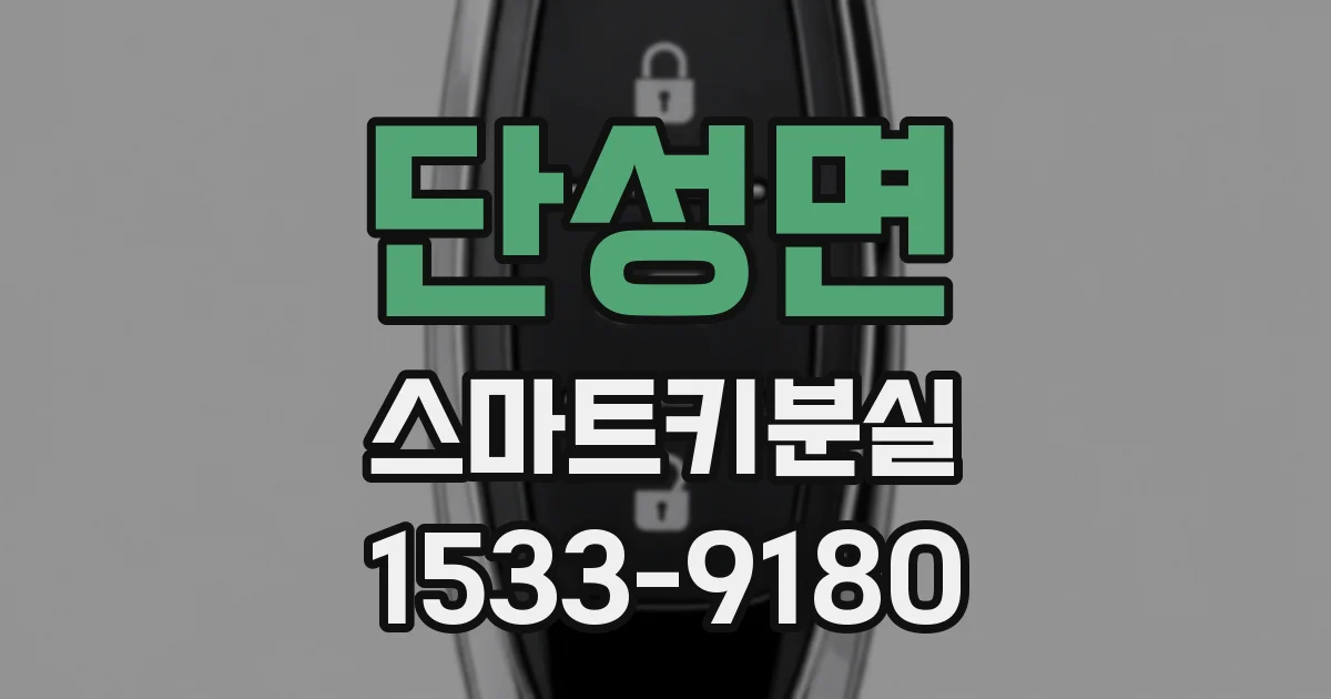 단성면 스마트키분실