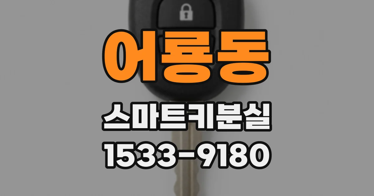 어룡동 스마트키분실