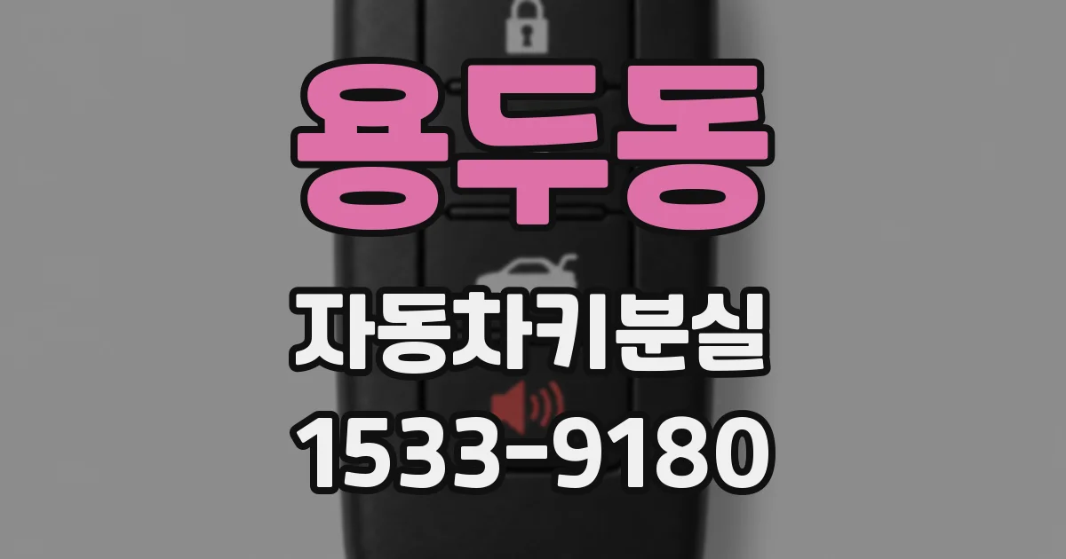 용두동 자동차키분실