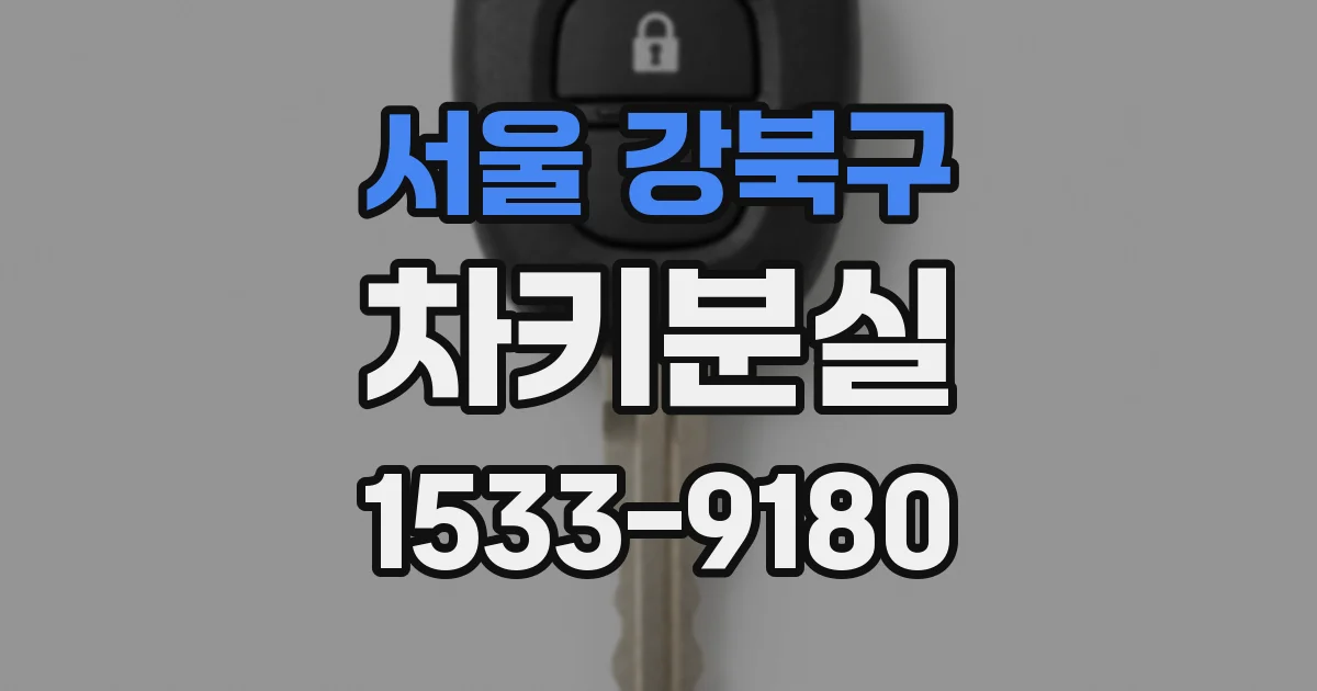 서울 강북구 차키분실