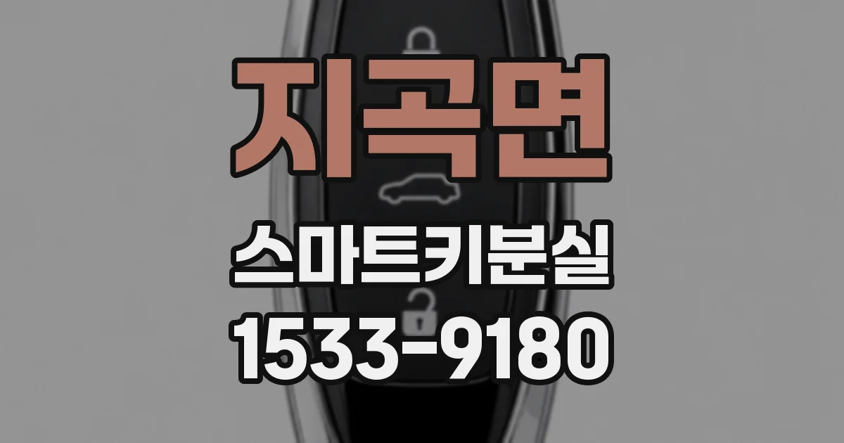 지곡면 스마트키분실