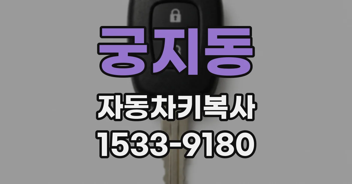 궁지동 자동차키복사