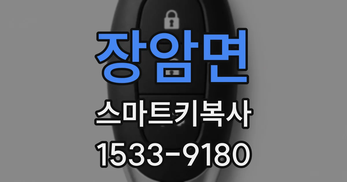 장암면 스마트키복사