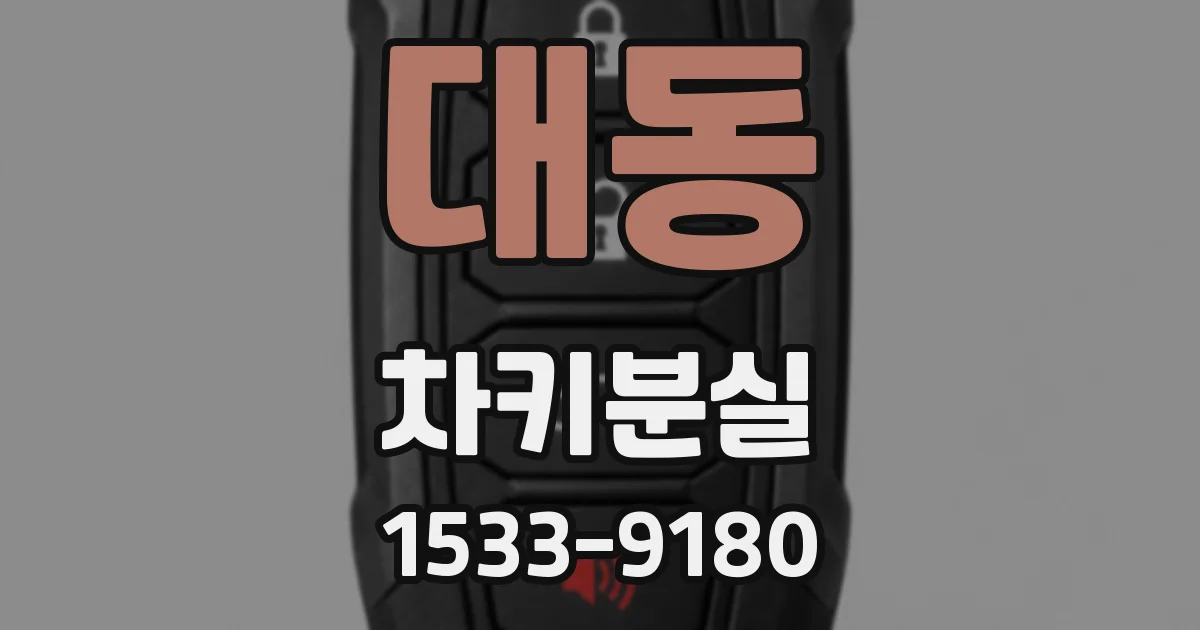 대동 차키분실