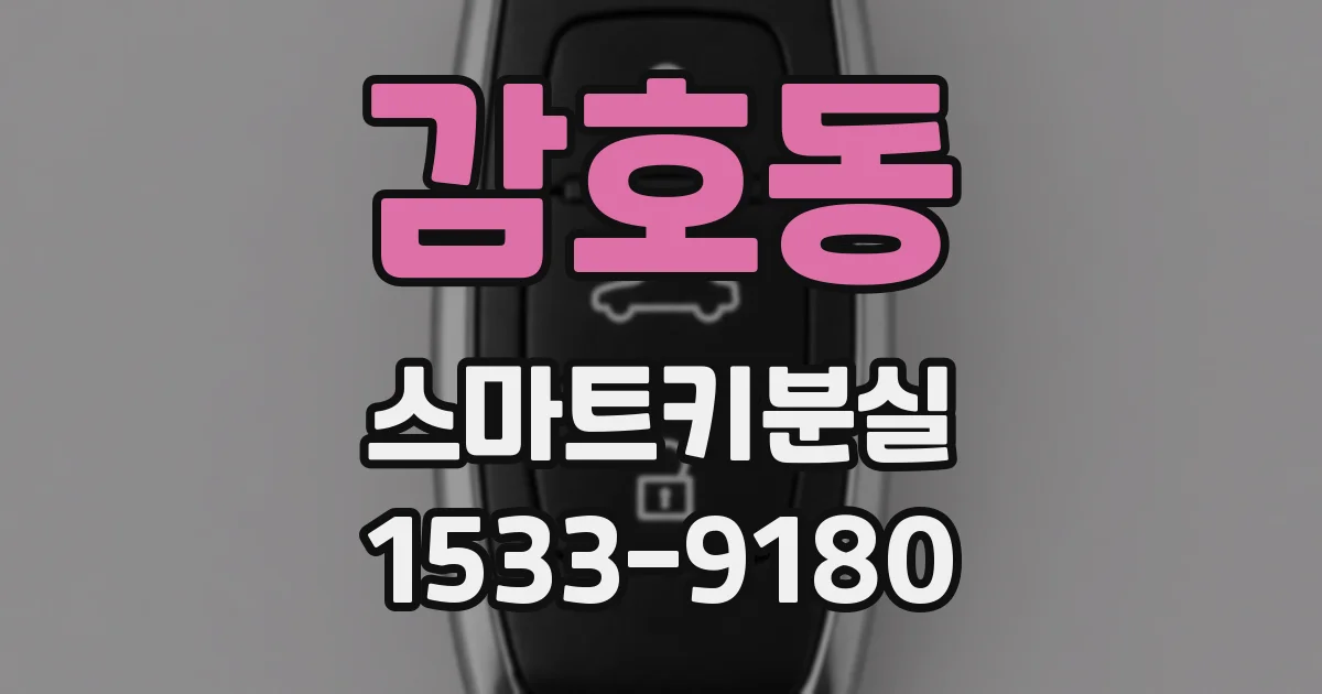 감호동 스마트키분실
