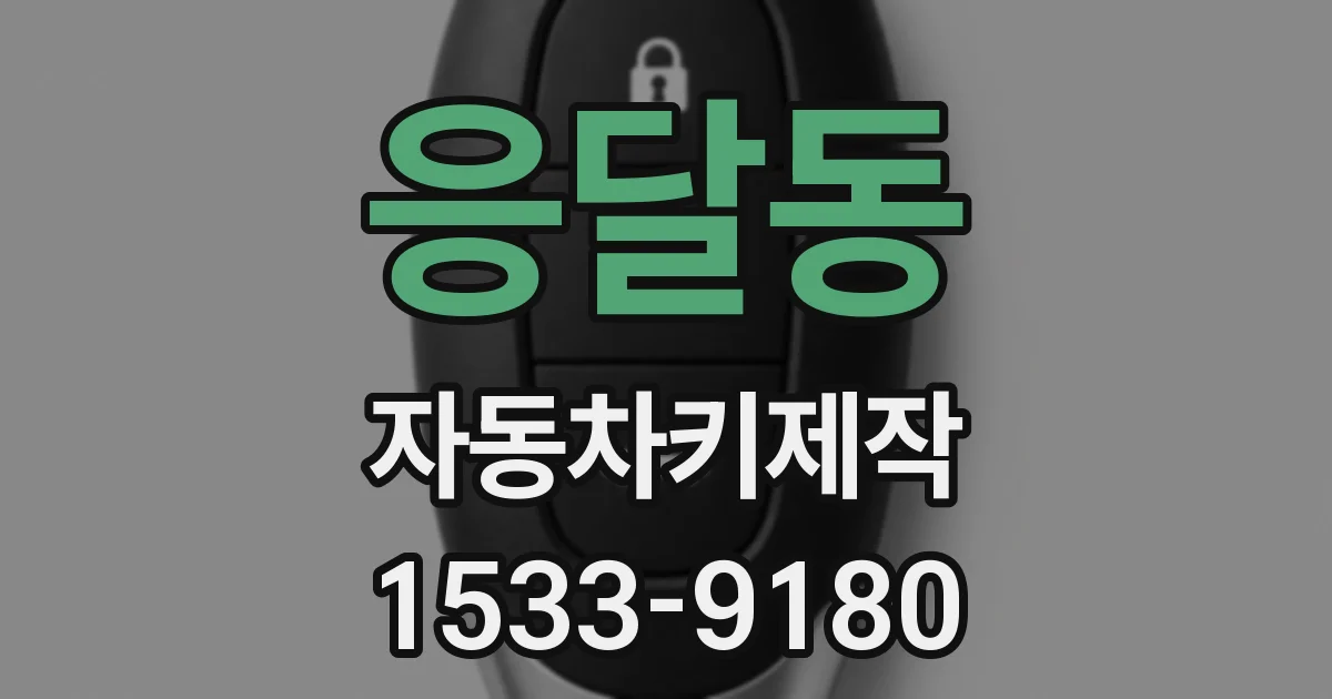 응달동 자동차키제작