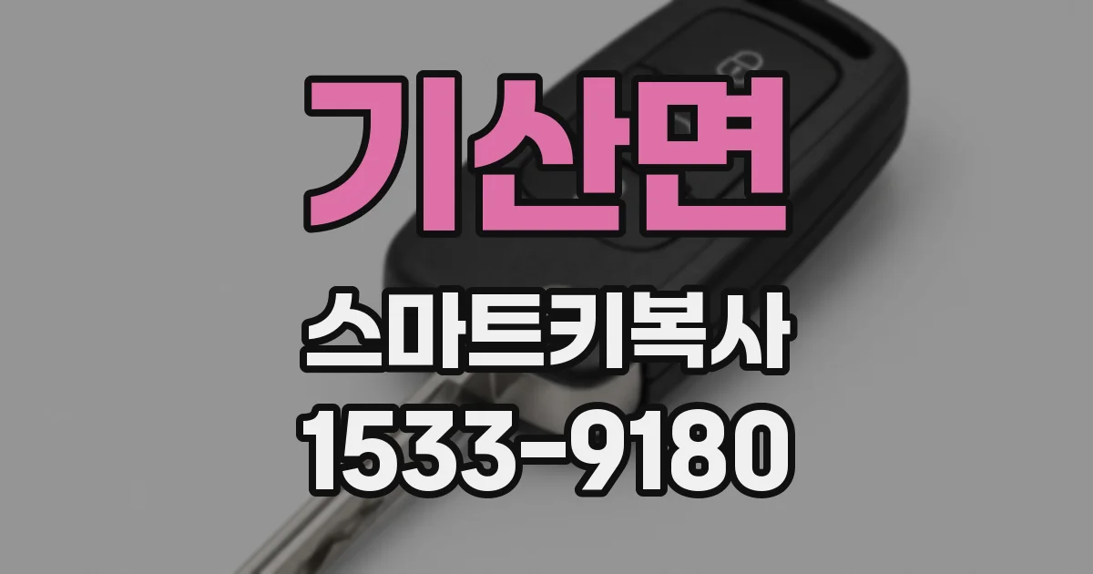 기산면 스마트키복사