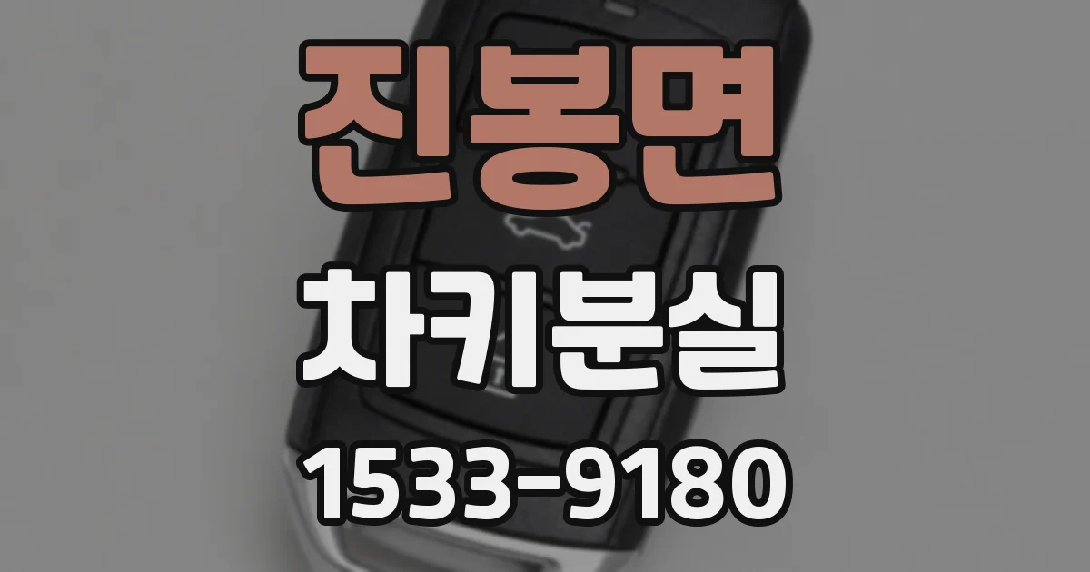 진봉면 차키분실