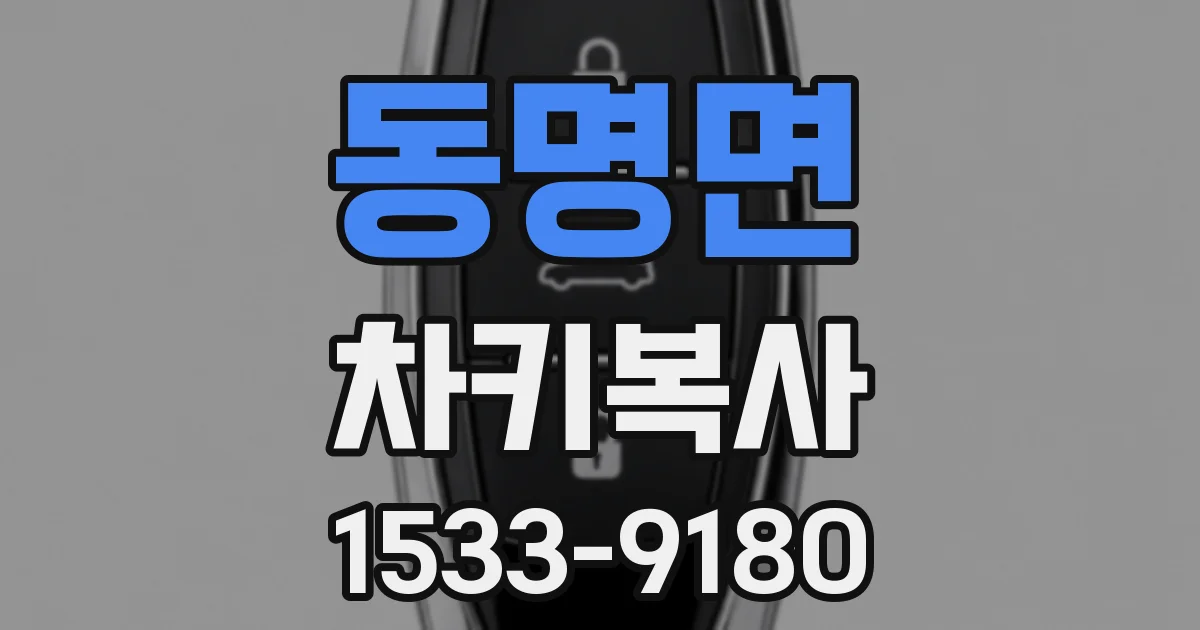 동명면 차키복사