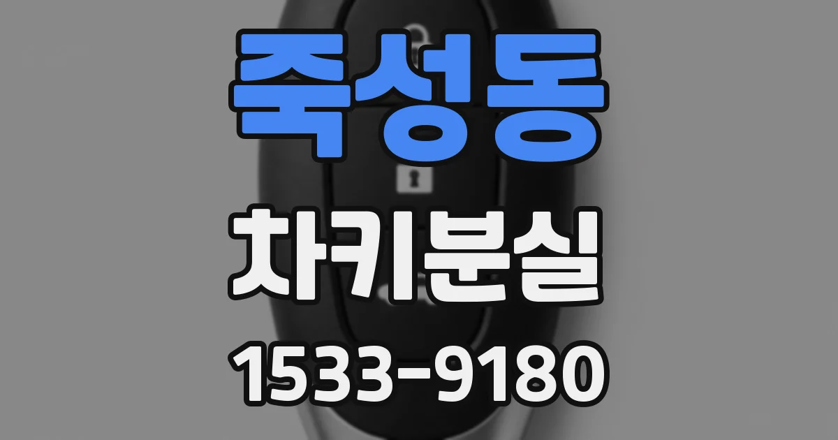 죽성동 차키분실