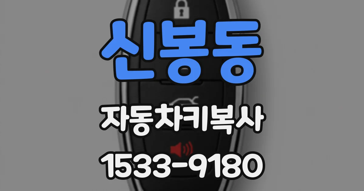 신봉동 자동차키복사