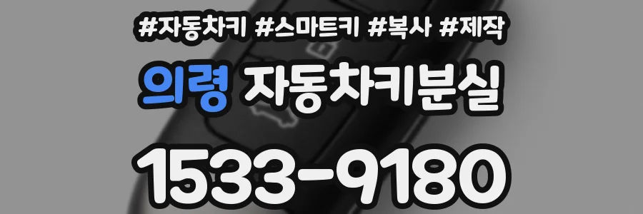 의령 자동차키분실