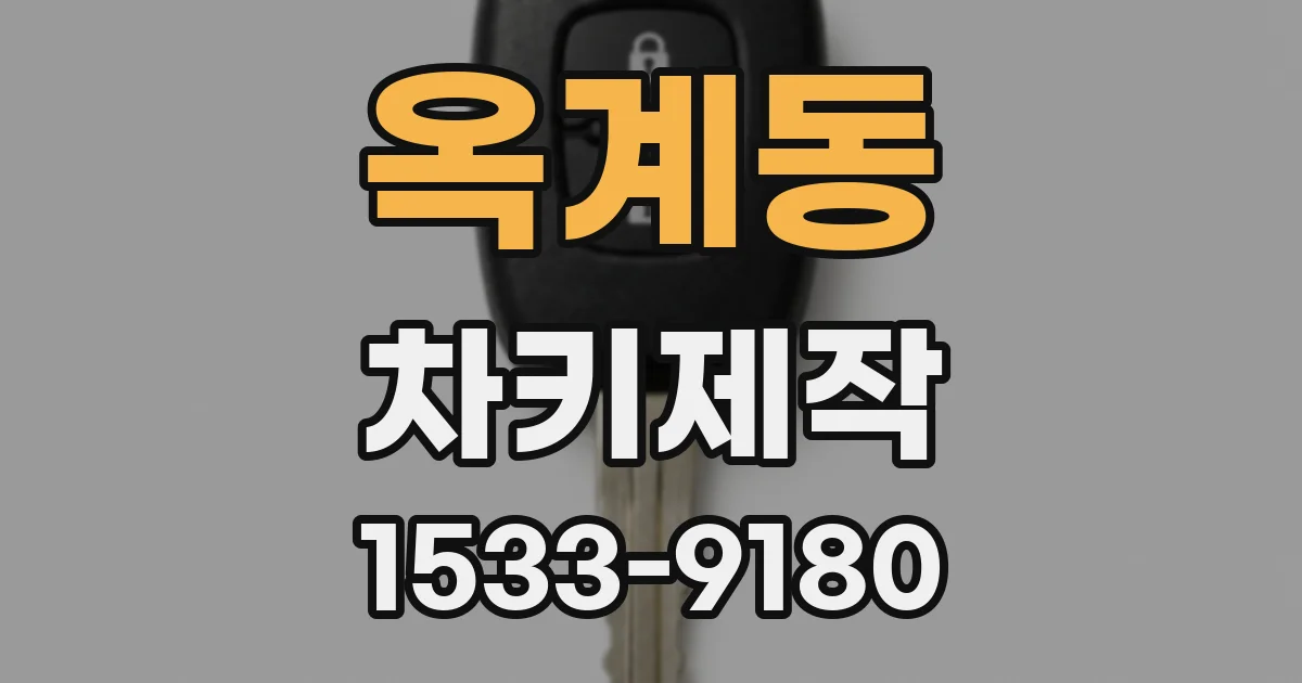 옥계동 차키제작