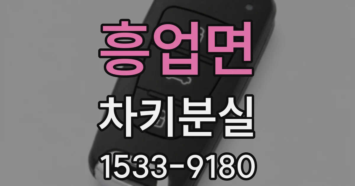 흥업면 차키분실
