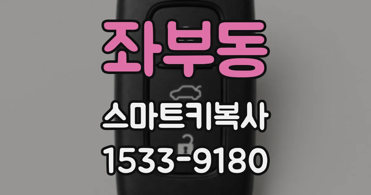좌부동 스마트키복사