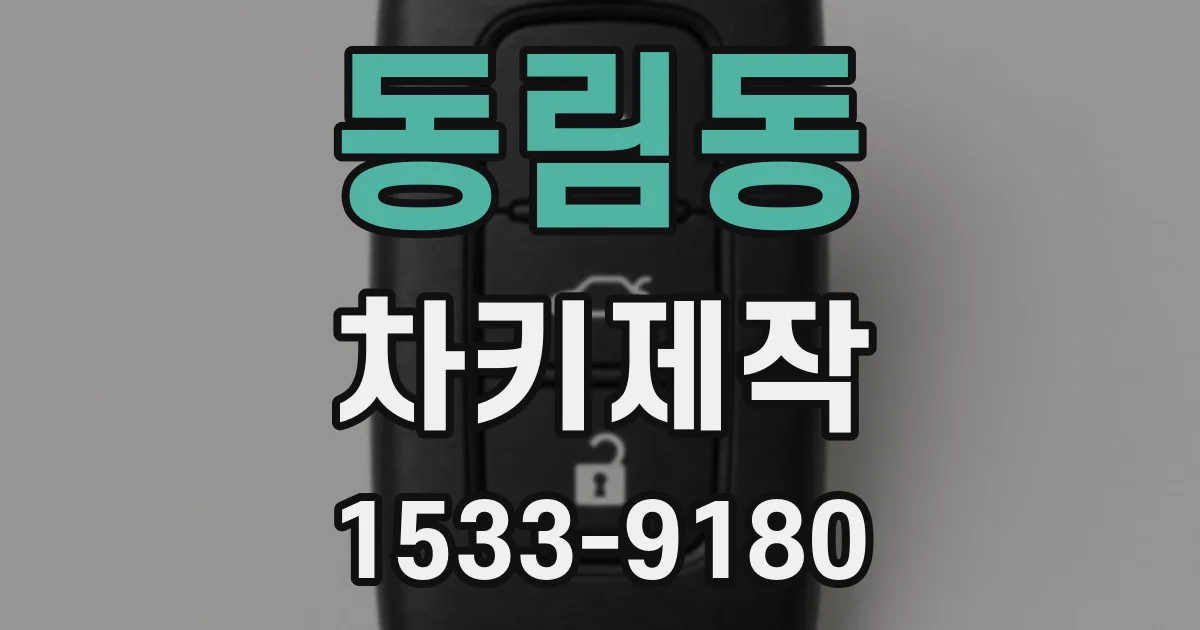 동림동 차키제작