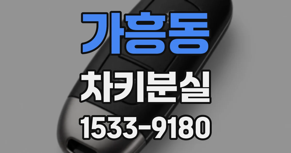 가흥동 차키분실